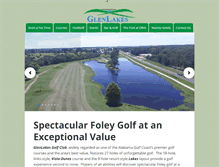 Tablet Screenshot of glenlakesgolf.com